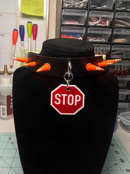 Stop Sign Spiked Choker