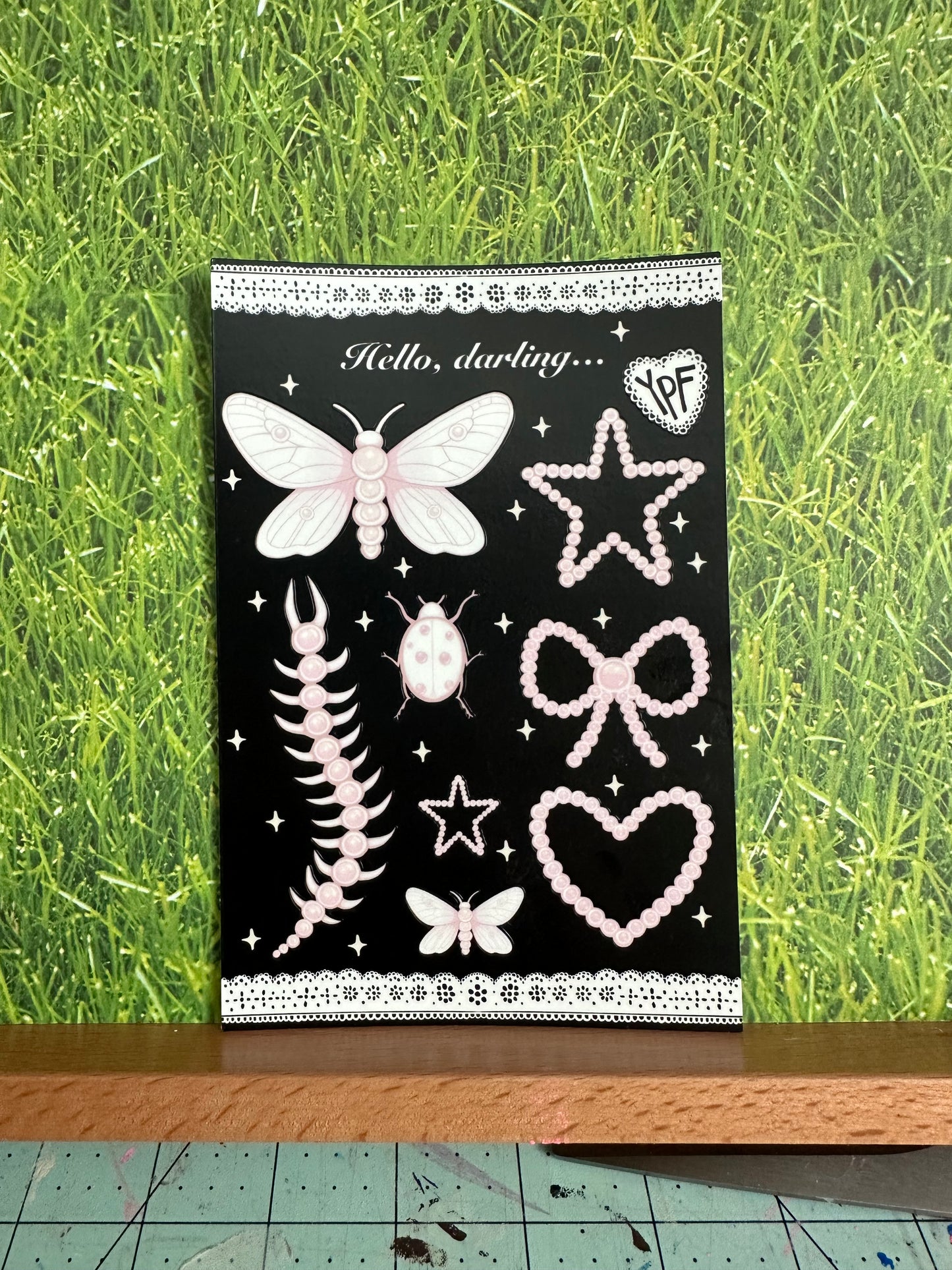 Hello, darling sticker sheet