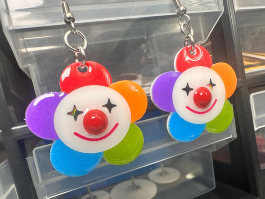 Clown Daisy Earrings