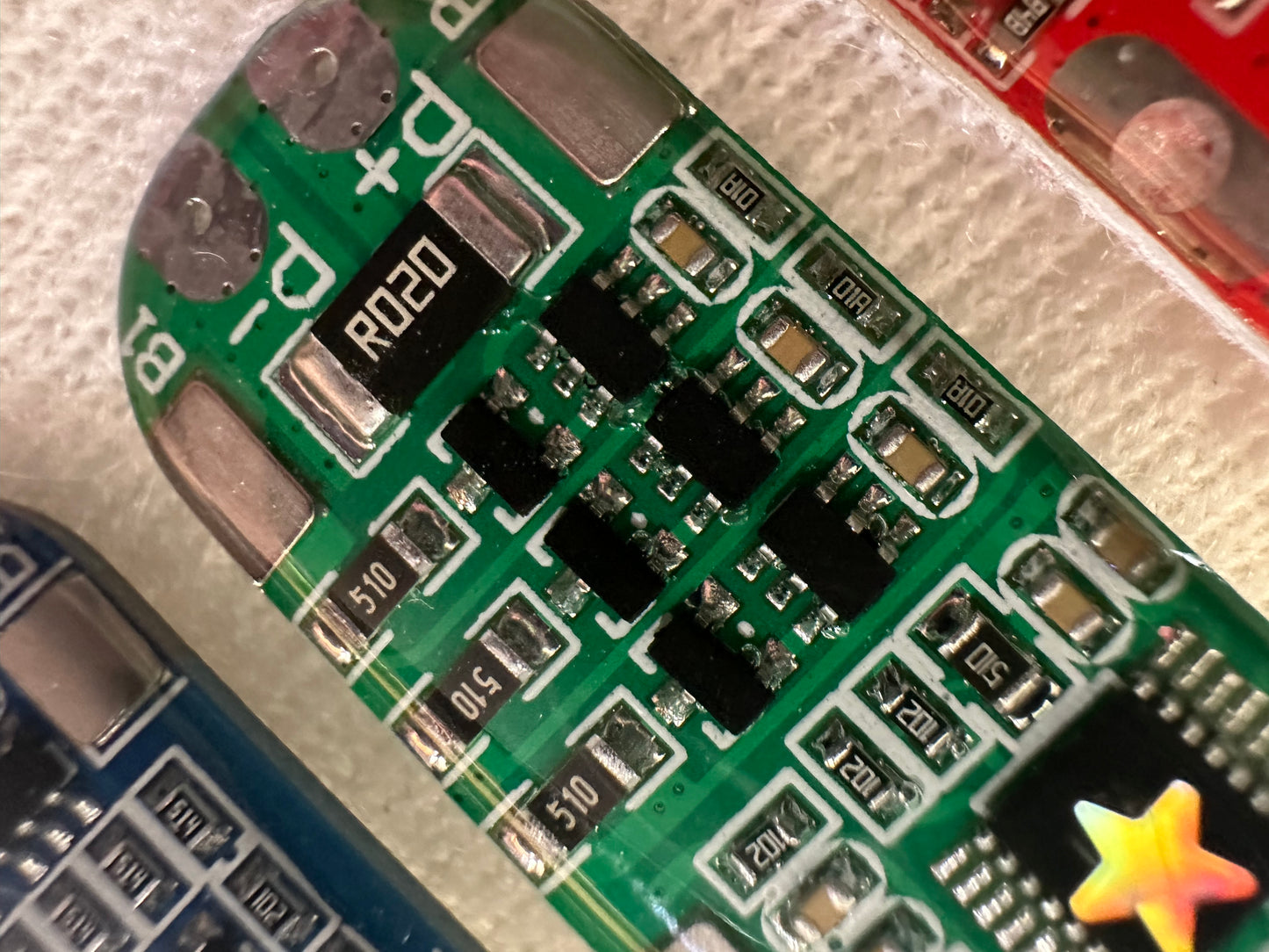 RGB circuit board hair clip set