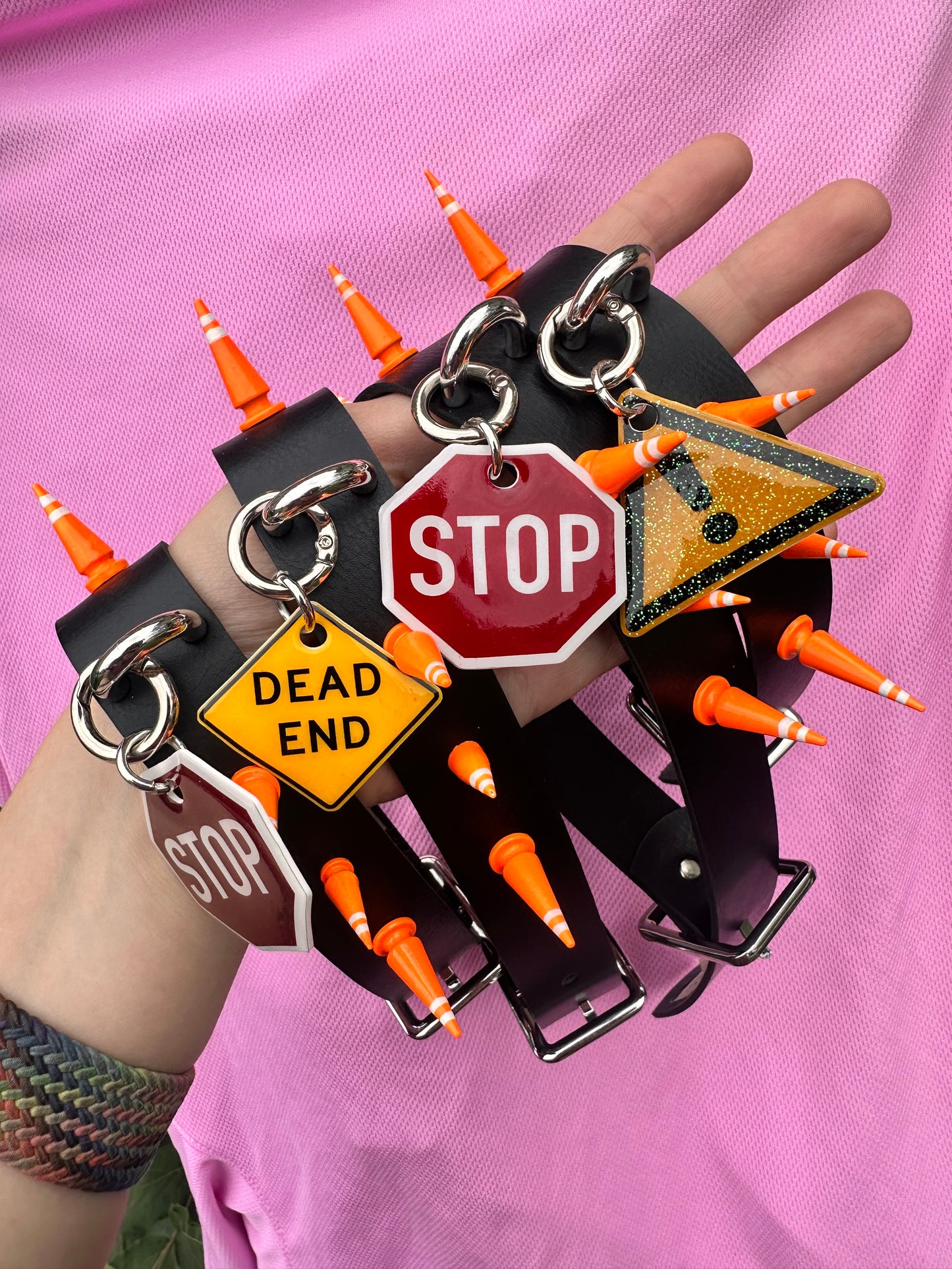 Stop Sign Spiked Choker