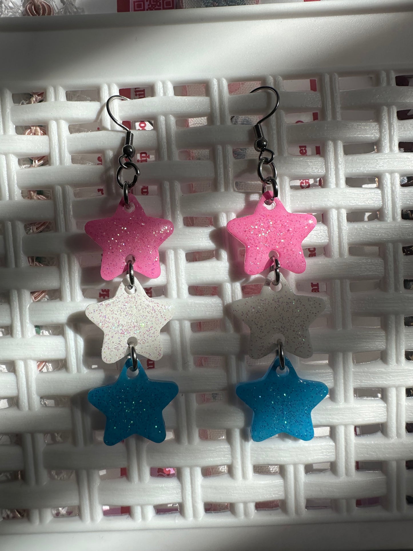 Cotton Candy Star Earrings