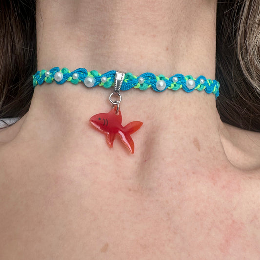 Frutiger Aero Ribbon Choker