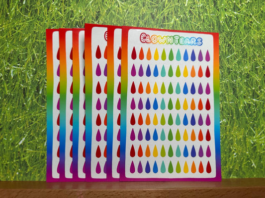clown tears sticker sheet