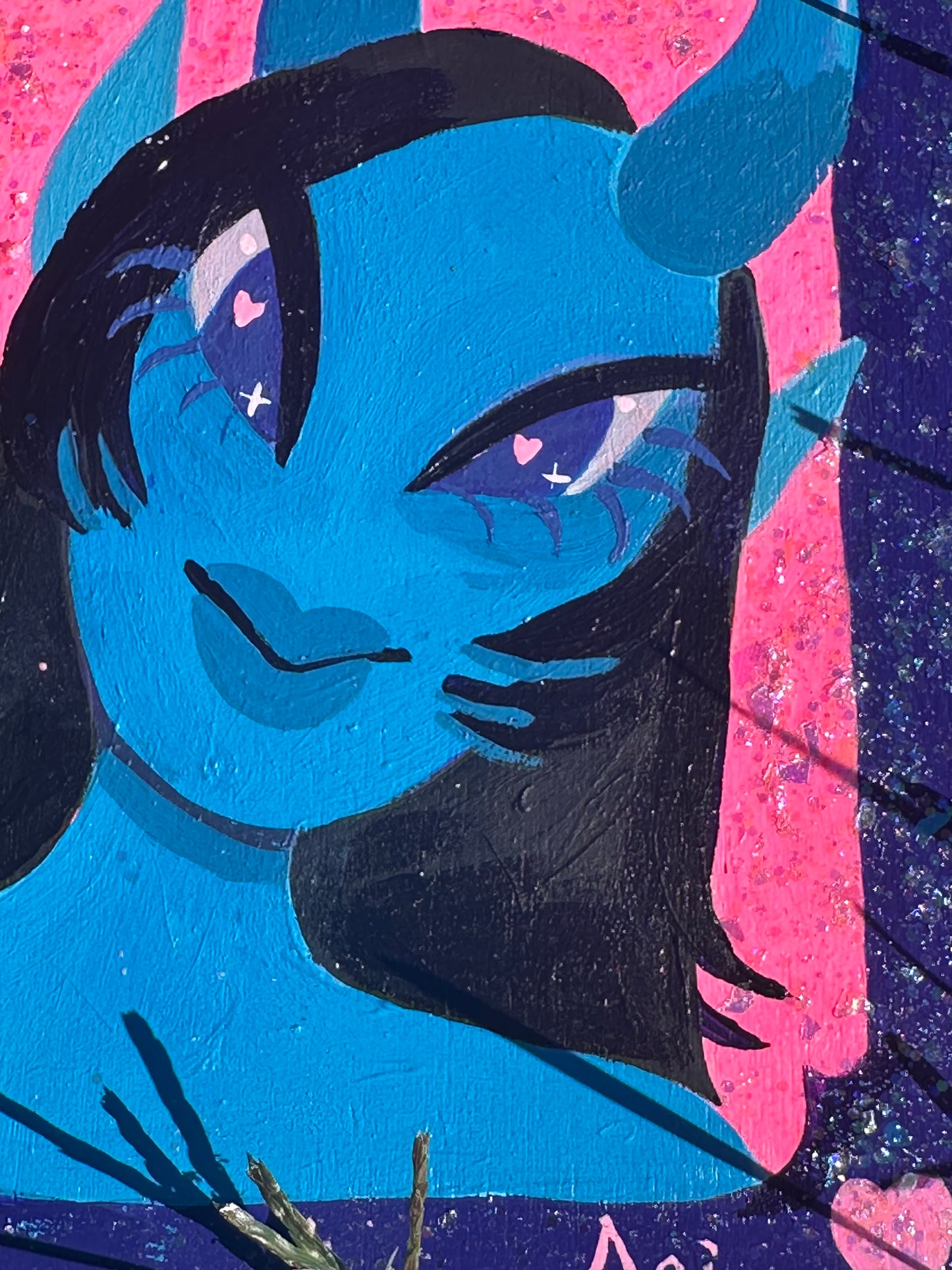 blue demon girl who loves you very much <3