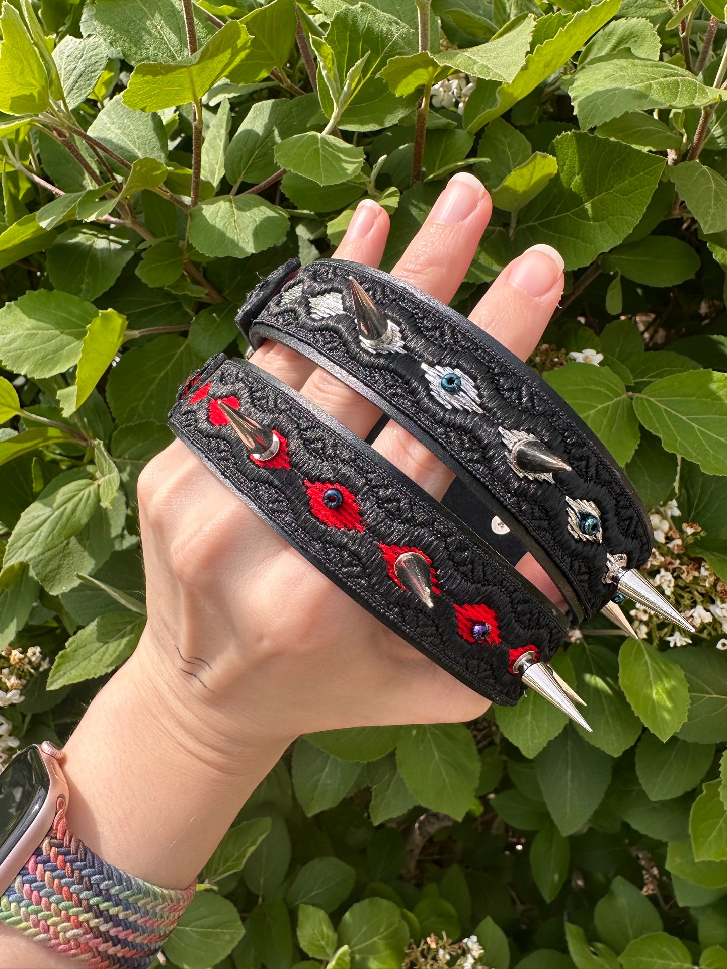 Void Eyes Spiked Choker [prototype]