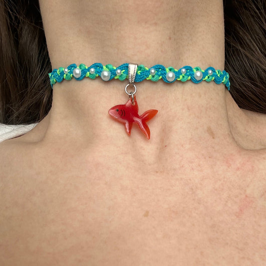Frutiger Aero Ribbon Choker