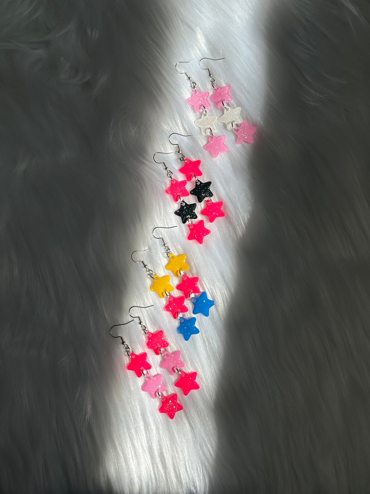 Cotton Candy Star Earrings