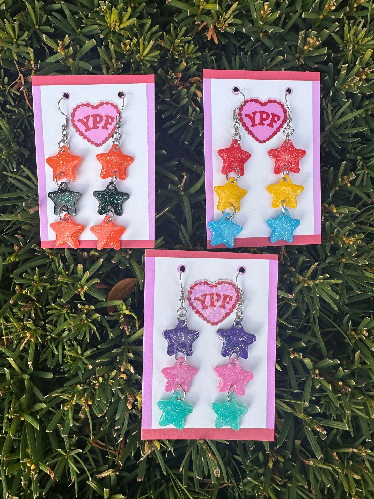 Pastel Star Earrings