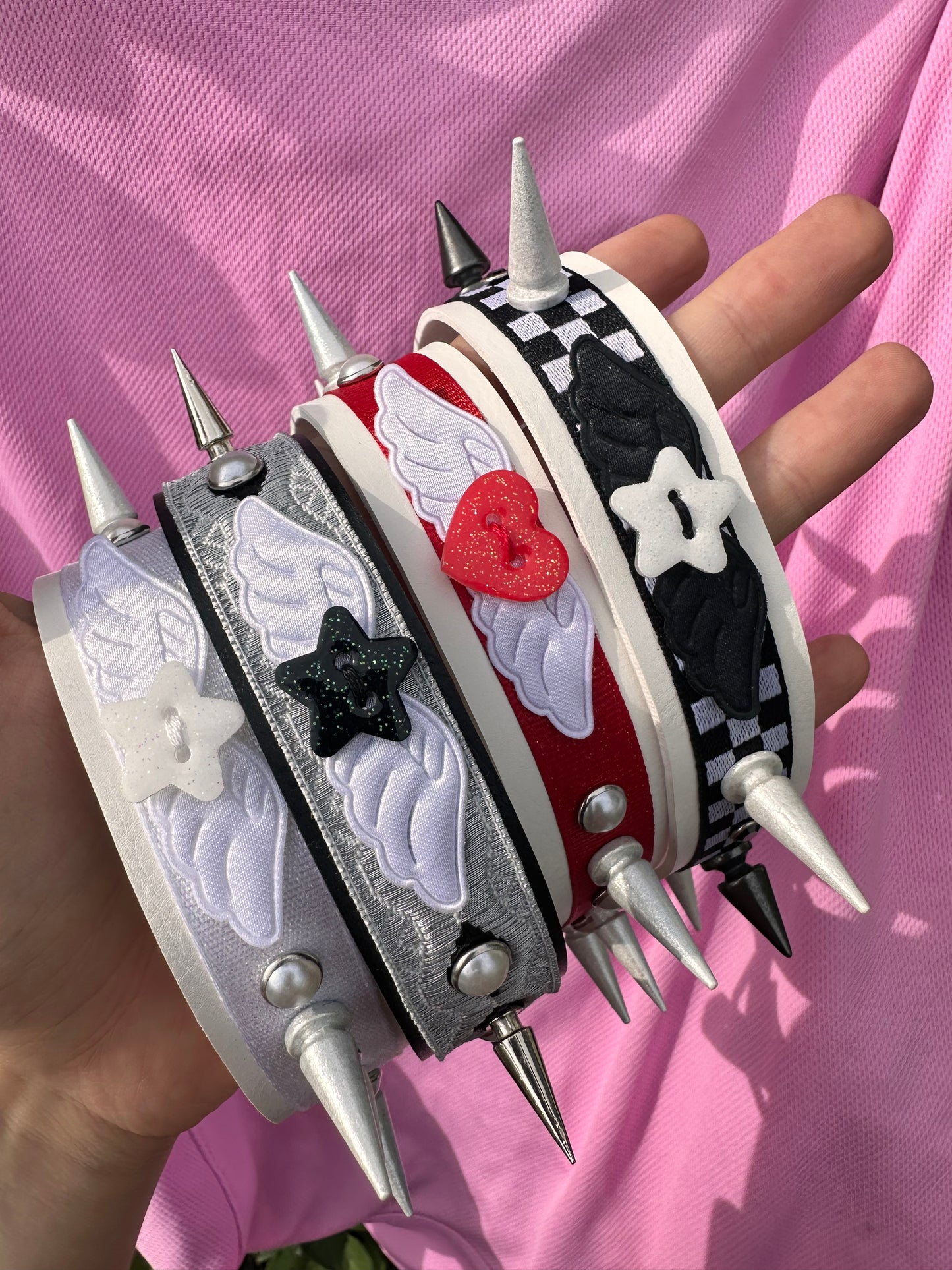 Checkers Spiked Choker