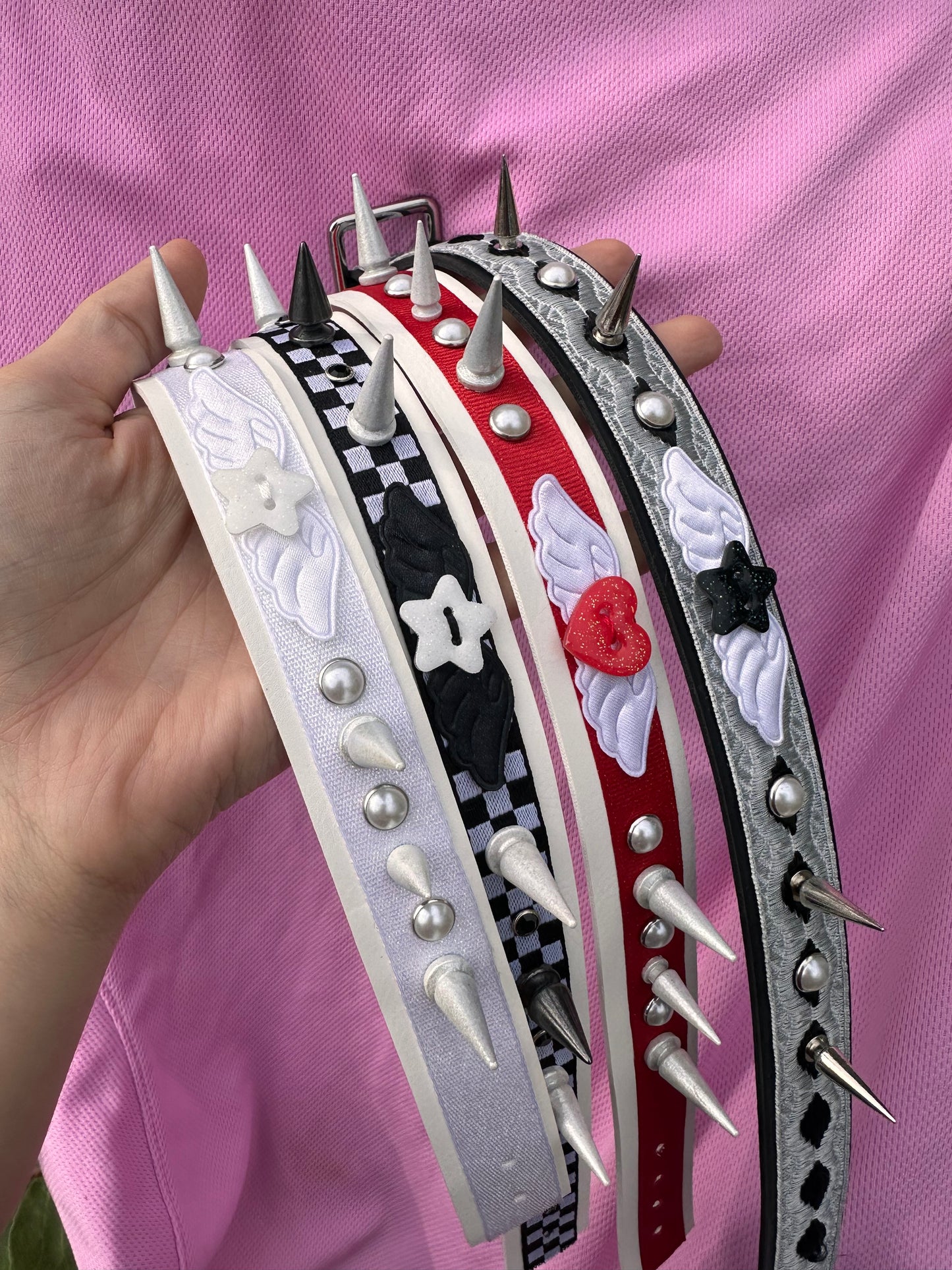 Checkers Spiked Choker
