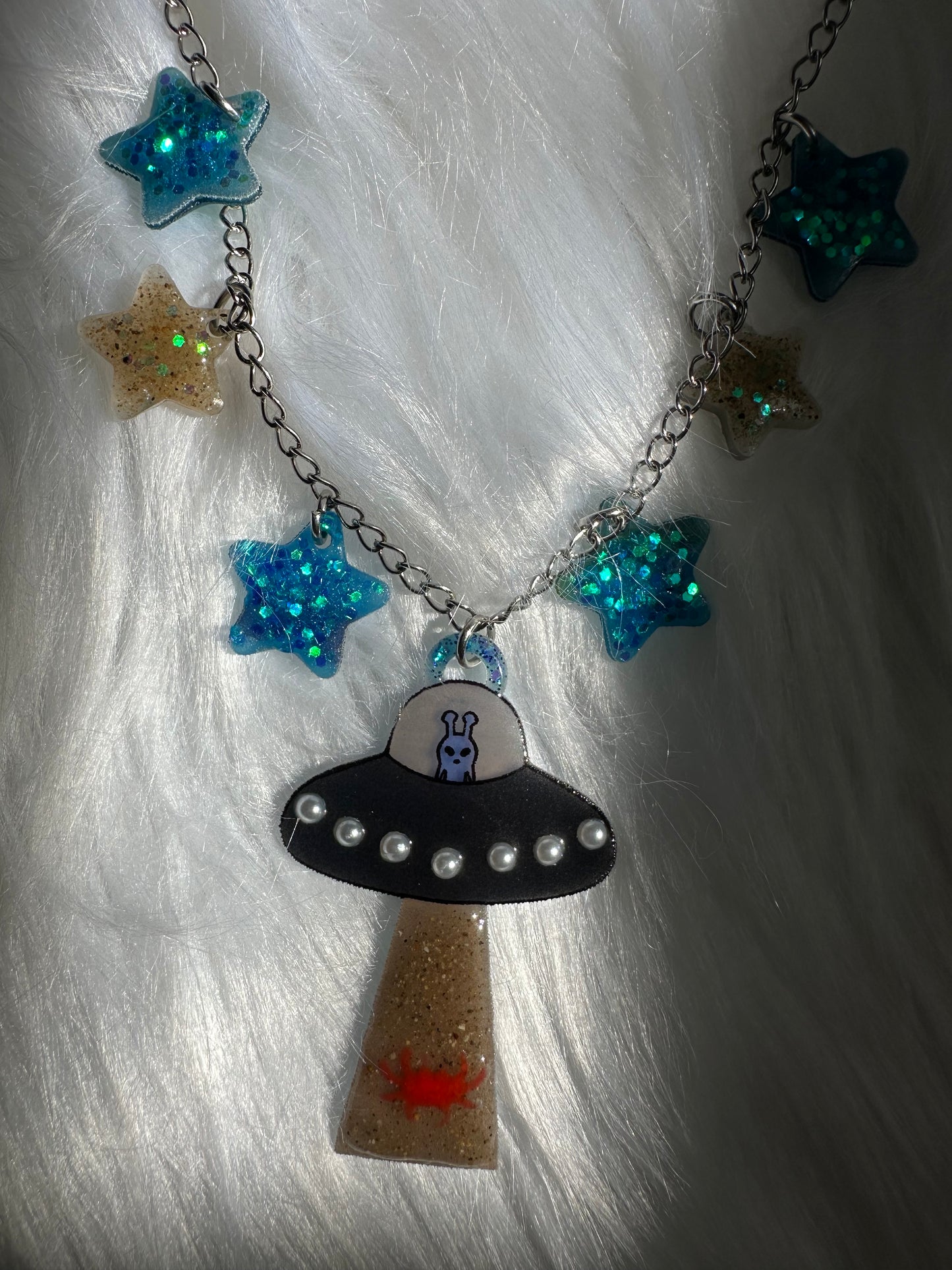 Crab Fisherman UFO Necklace