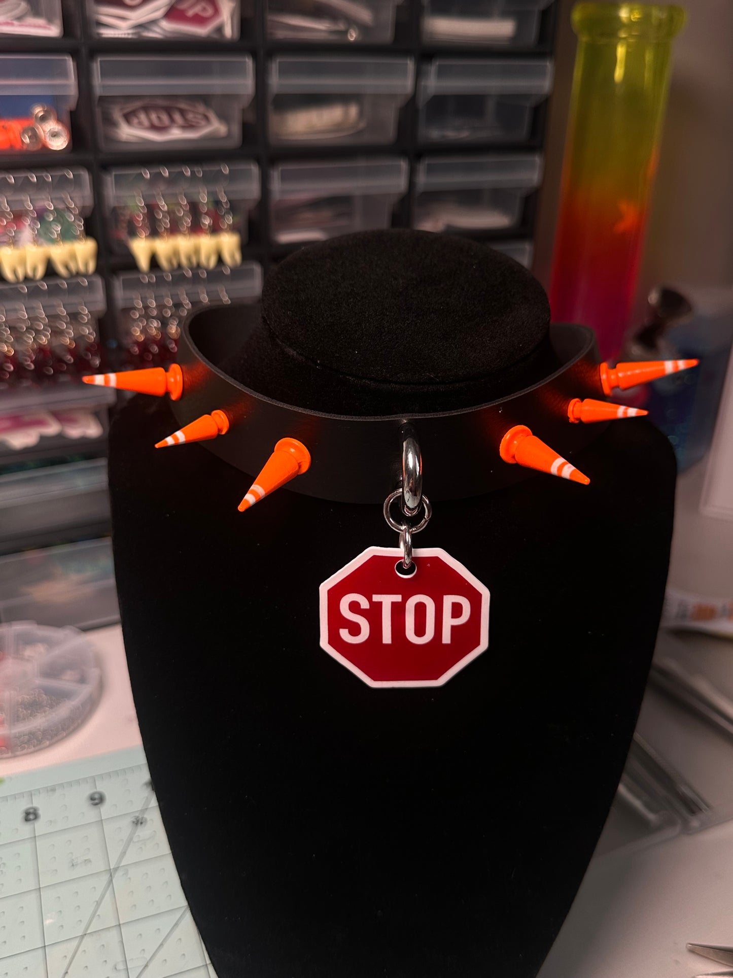 Stop Sign Spiked Choker