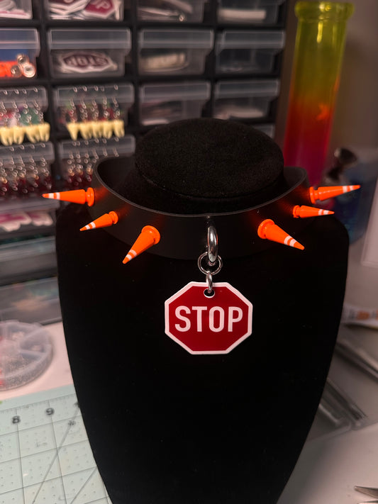 Stop Sign Spiked Choker