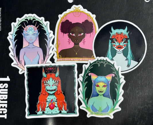 Void Girlfriend Monster Girl Sticker Pack