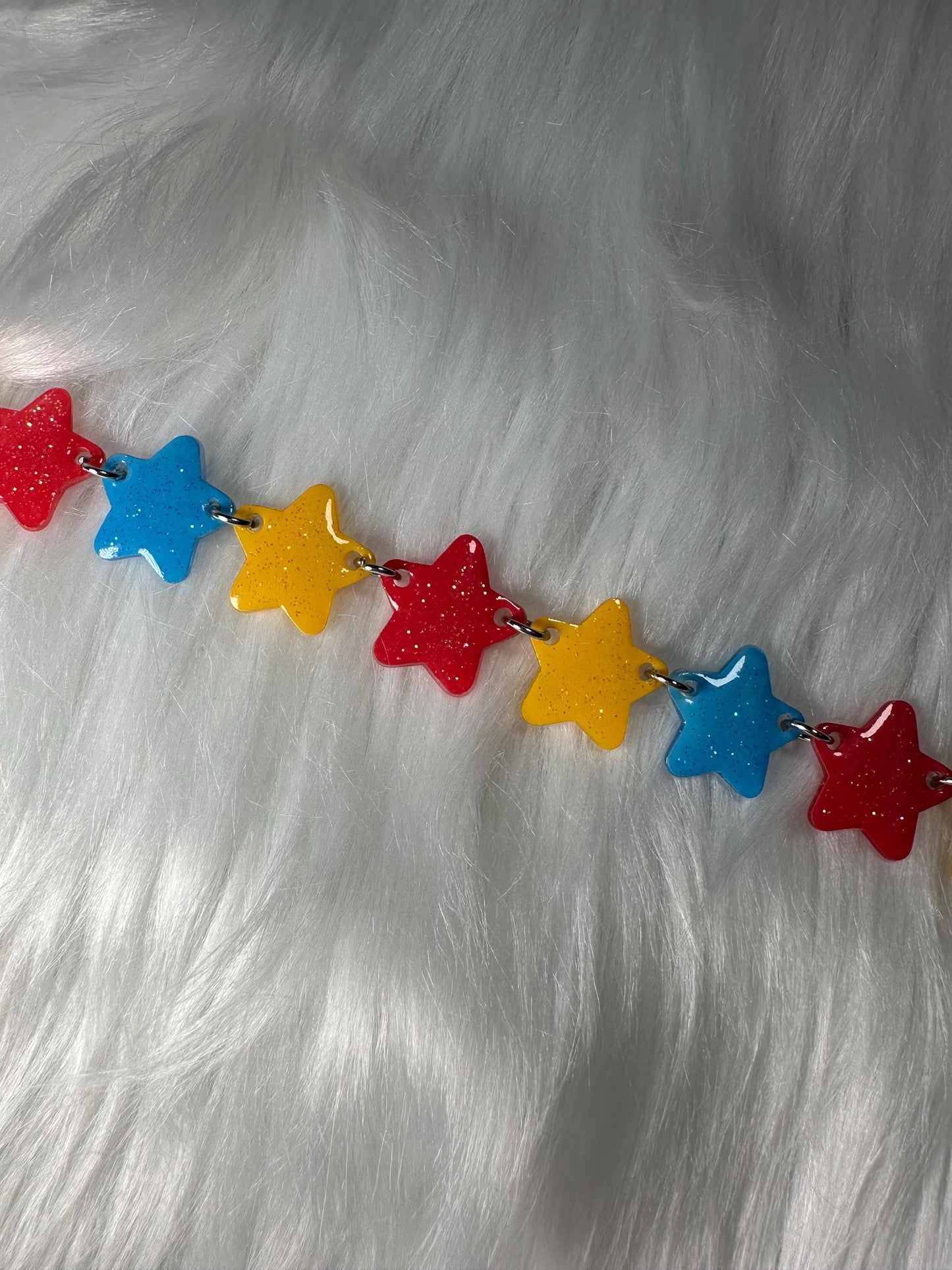 clown core star choker necklace