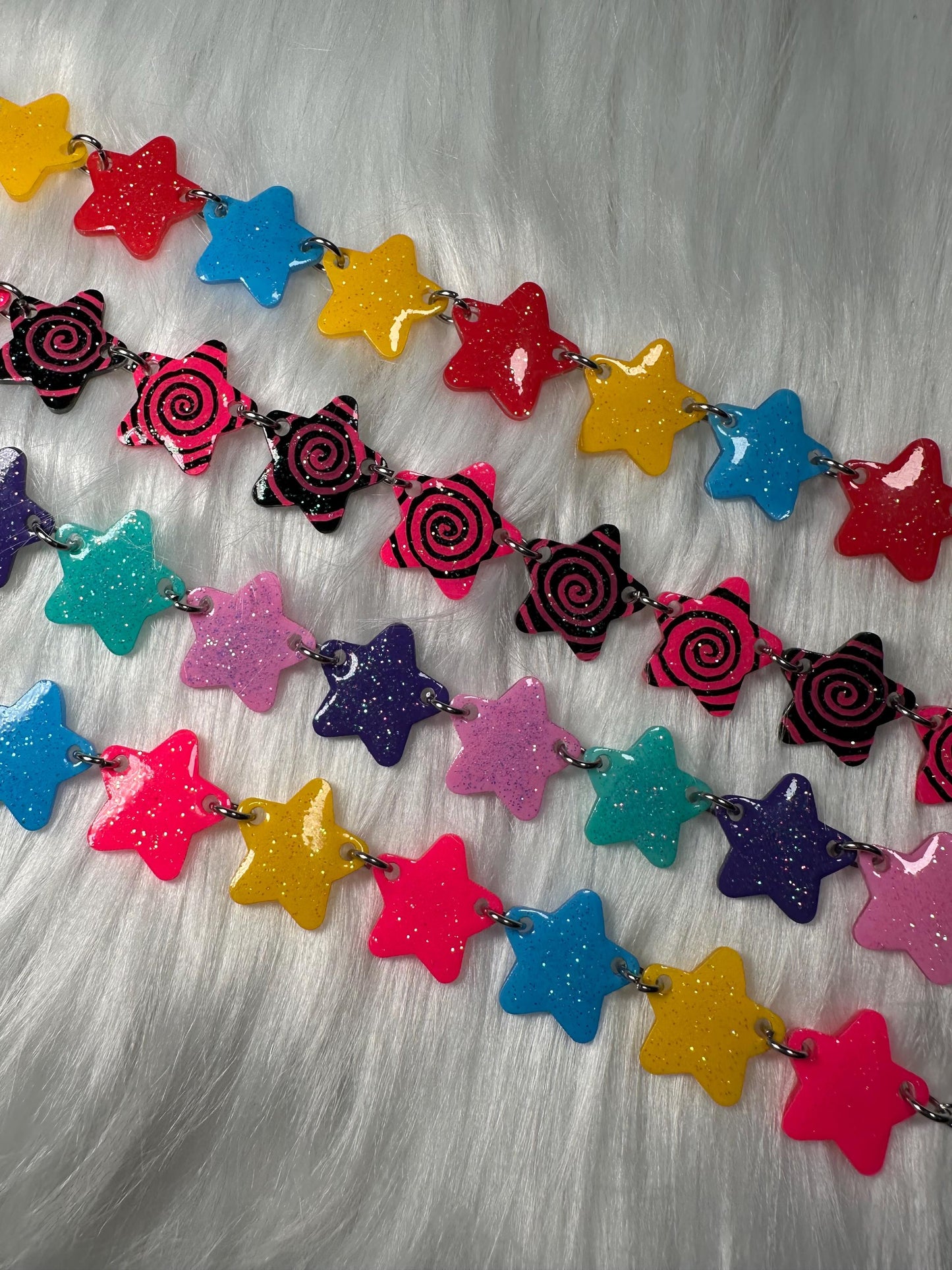 pastel star choker necklace