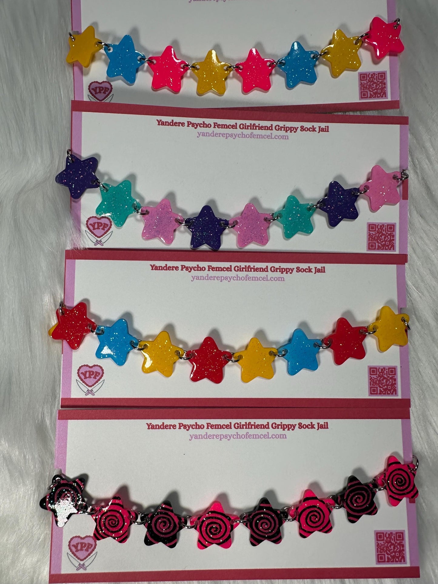 clown core star choker necklace