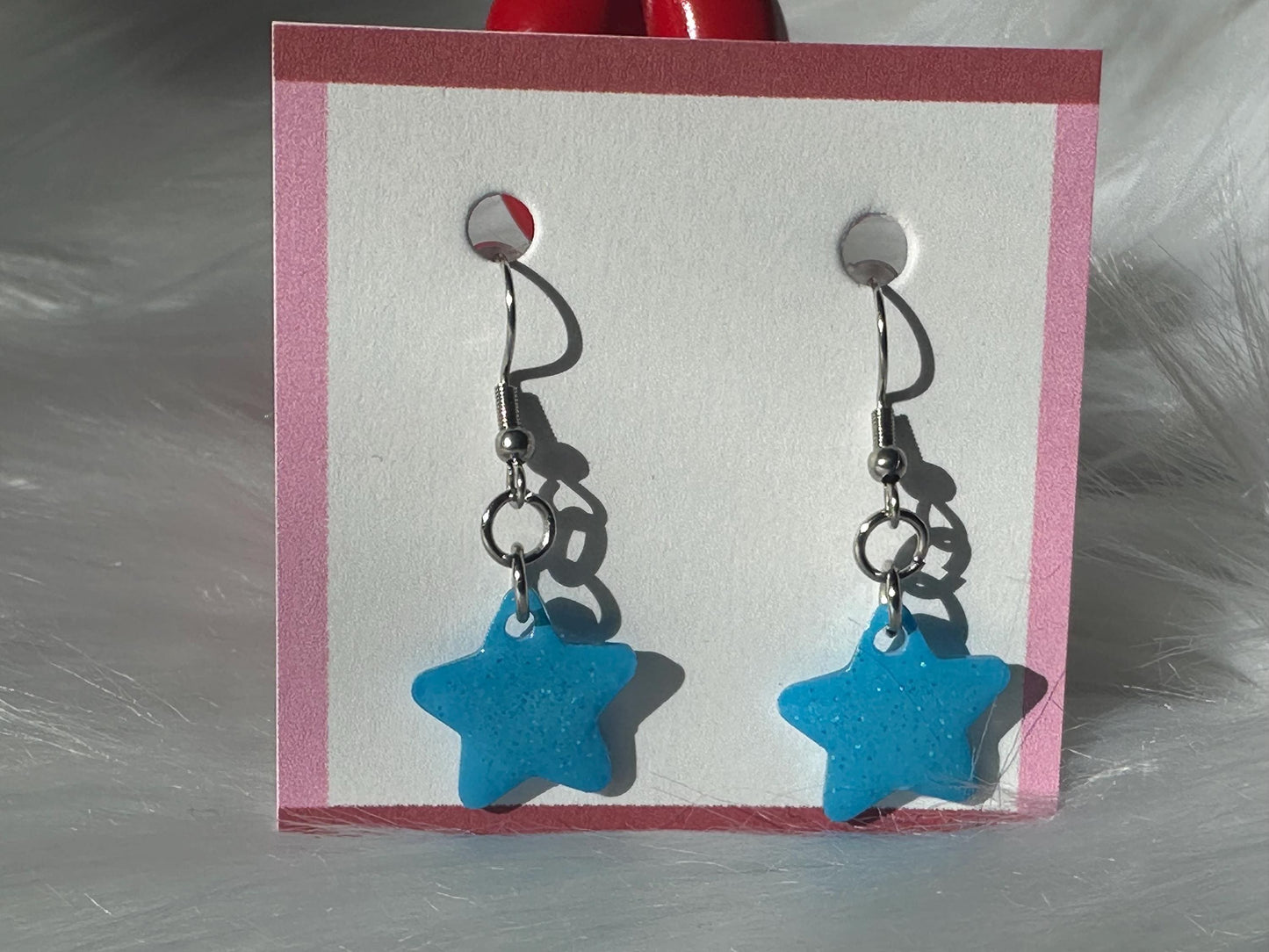 Colorful Glitter Star Earrings, multiple options