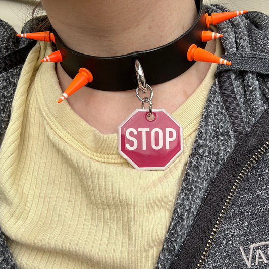 Stop Sign Spiked Choker