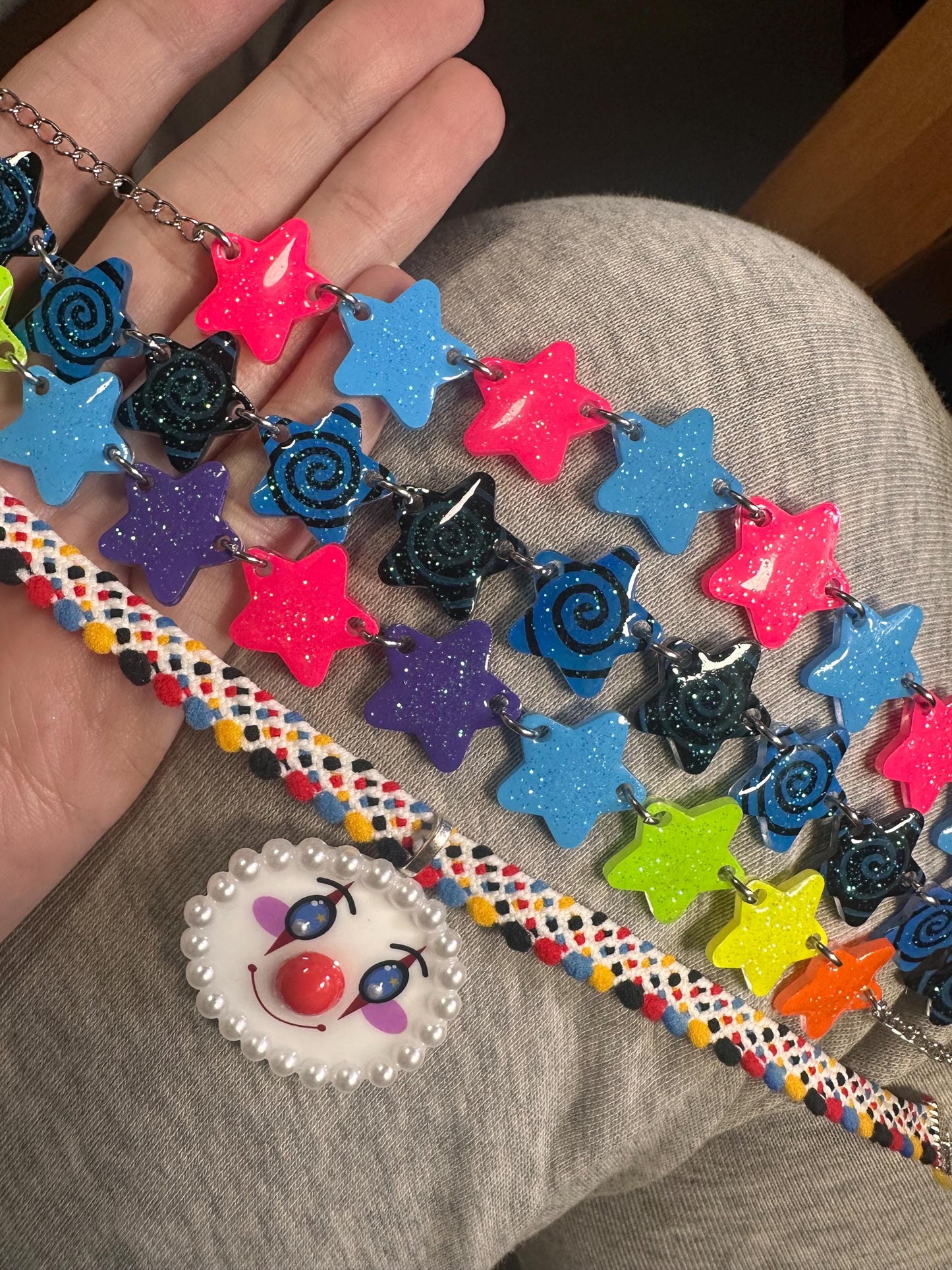 clown buddy choker necklace