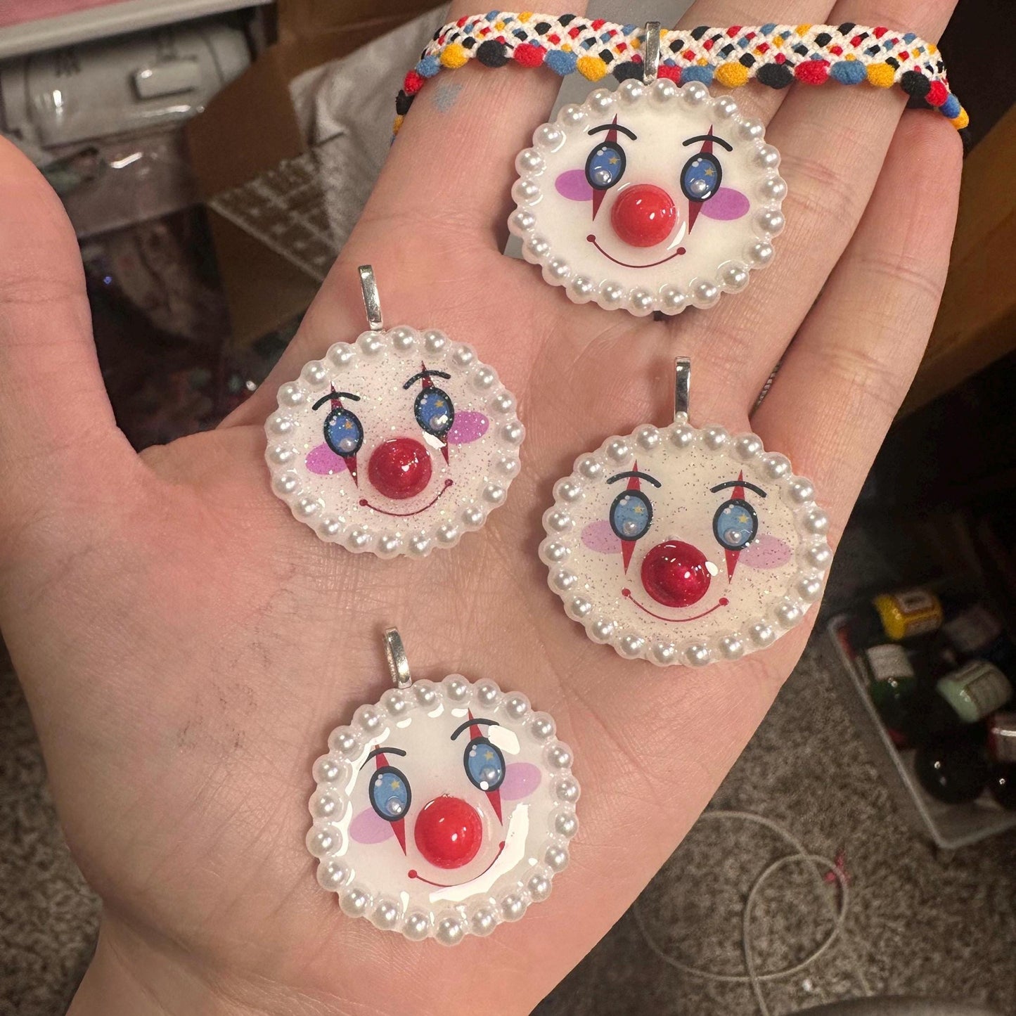 clown buddy choker necklace